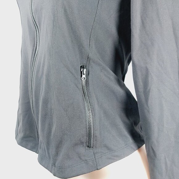 90 Degree By Reflex Women's Black Slim Yoga Amsterdam Jacket Size M - Picture 8 of 10